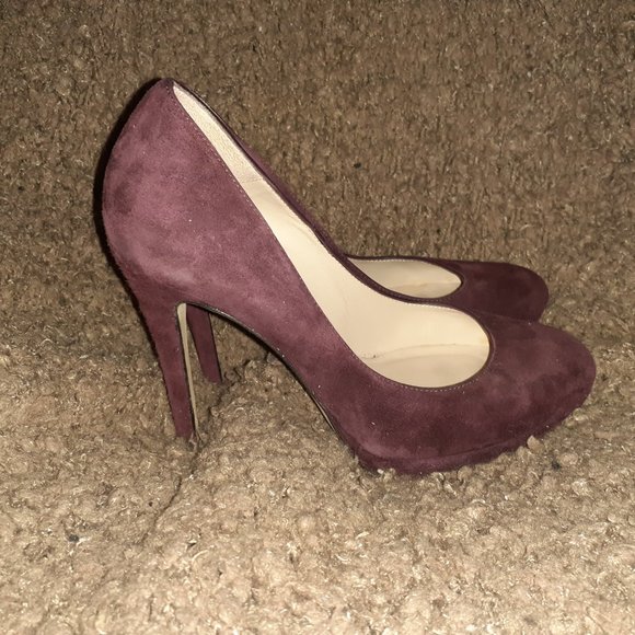 L.K. BENNETT LONDON-Sledge-Oxblood Suede Pump-ASO Kate Middleton-Sz 36-Excellent - Picture 4 of 7